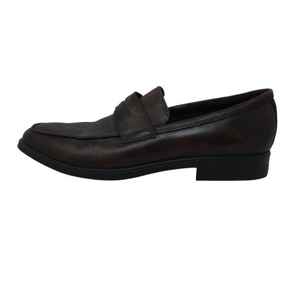 Ecco Melbourne Brown Leather Penny Loafers Mens10 main image 10